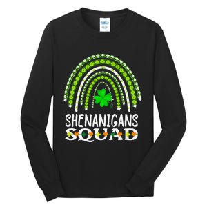 Shenanigans Squad Irish Gnomes Rainbow St. Patrick's Day Tall Long Sleeve T-Shirt