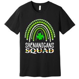 Shenanigans Squad Irish Gnomes Rainbow St. Patrick's Day Premium T-Shirt