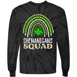 Shenanigans Squad Irish Gnomes Rainbow St. Patrick's Day Tie-Dye Long Sleeve Shirt