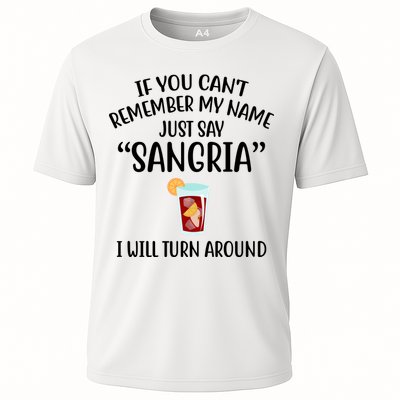 Say Sangria I Will Turn Around Funny Wine Lover Performance Shirt