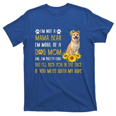 Sunflower Shiba Inu Mom Mothers Day Dog Mom Gift T-Shirt