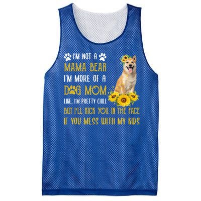 Sunflower Shiba Inu Mom Mothers Day Dog Mom Gift Mesh Reversible Basketball Jersey Tank