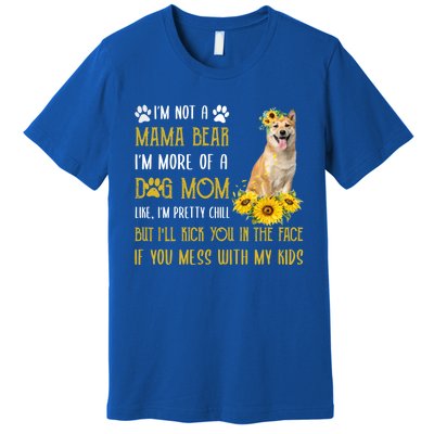 Sunflower Shiba Inu Mom Mothers Day Dog Mom Gift Premium T-Shirt