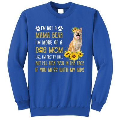 Sunflower Shiba Inu Mom Mothers Day Dog Mom Gift Tall Sweatshirt