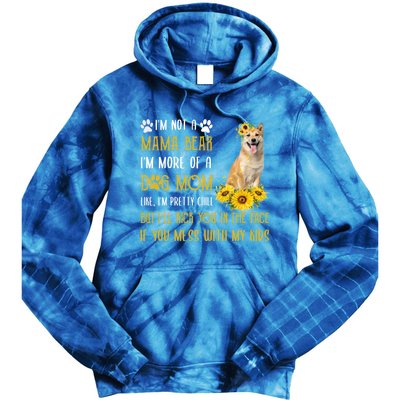 Sunflower Shiba Inu Mom Mothers Day Dog Mom Gift Tie Dye Hoodie