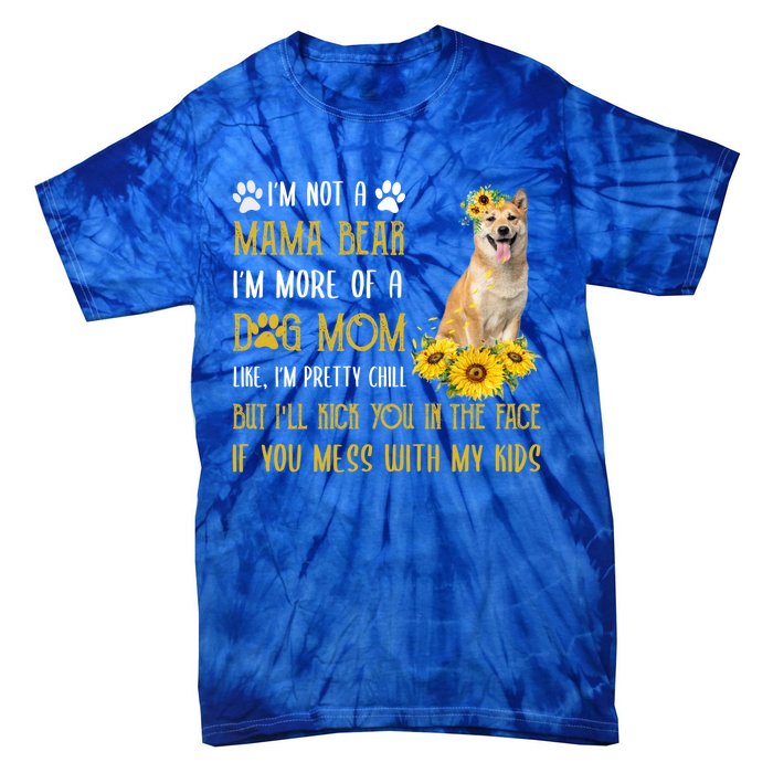 Sunflower Shiba Inu Mom Mothers Day Dog Mom Gift Tie-Dye T-Shirt