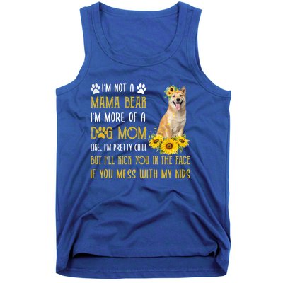 Sunflower Shiba Inu Mom Mothers Day Dog Mom Gift Tank Top