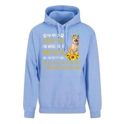 Sunflower Shiba Inu Mom Mothers Day Dog Mom Gift Unisex Surf Hoodie