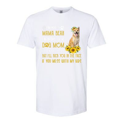 Sunflower Shiba Inu Mom Mothers Day Dog Mom Gift Softstyle CVC T-Shirt