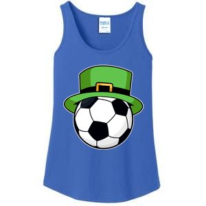 Soccer Sport Irish Shamrock Funny St Patricks Day Meaningful Gift Ladies Essential Tank