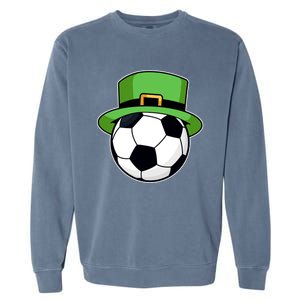 Soccer Sport Irish Shamrock Funny St Patricks Day Meaningful Gift Garment-Dyed Sweatshirt