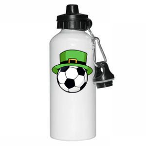 Soccer Sport Irish Shamrock Funny St Patricks Day Meaningful Gift Aluminum Water Bottle