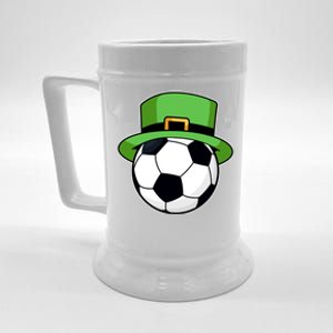 Soccer Sport Irish Shamrock Funny St Patricks Day Meaningful Gift Beer Stein