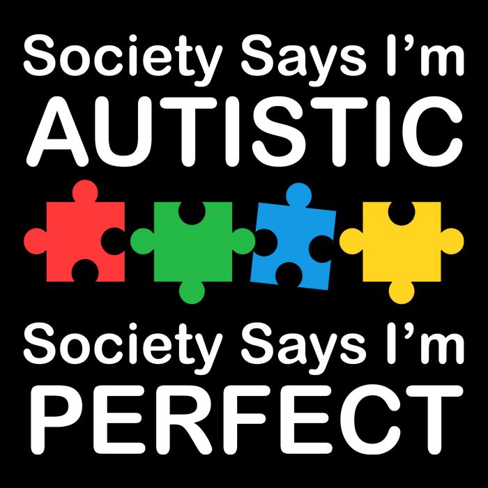 Society Says Im Autistic God Says Im Perfect Cropped Pullover Crew