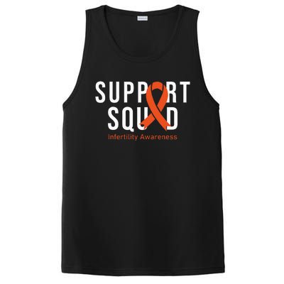 Support Squad Infertility Awareness Orange Ribbon Month PosiCharge Competitor Tank