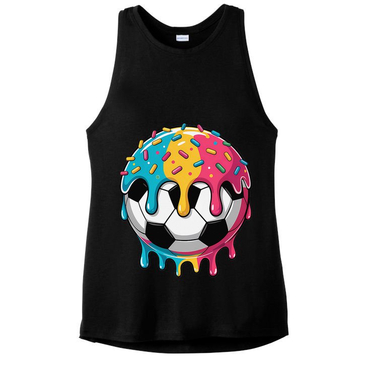 Soccer Shirts Ice Cream Soccer  Gift Ladies PosiCharge Tri-Blend Wicking Tank