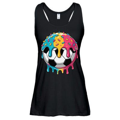 Soccer Shirts Ice Cream Soccer  Gift Ladies Essential Flowy Tank