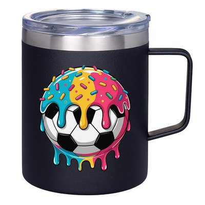 Soccer Shirts Ice Cream Soccer  Gift 12oz Stainless Steel Coffee Mug