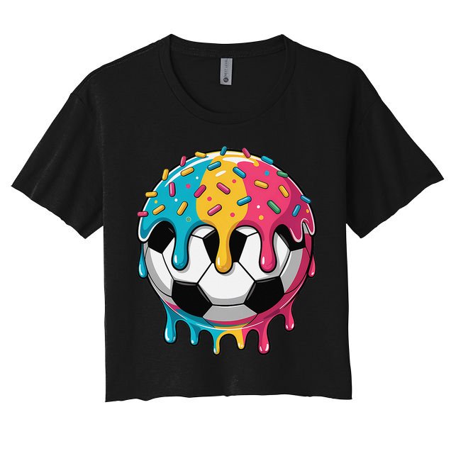 Soccer Shirts Ice Cream Soccer  Gift Crop Top