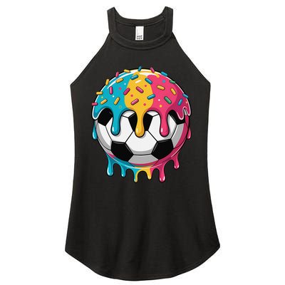 Soccer Shirts Ice Cream Soccer  Gift Women's Perfect Tri Rocker Tank