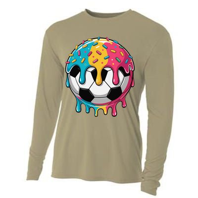 Soccer Shirts Ice Cream Soccer  Gift Cooling Performance Long Sleeve Crew