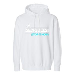 Seagulls Stop It Now Garment-Dyed Fleece Hoodie