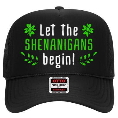 Shenanigans Saint Irish Pats St. Patrick's Day Costume High Crown Mesh Back Trucker Hat