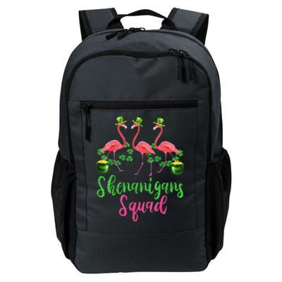 Shenanigan Squad Irish Flamingo Leprechaun St Patrick's Day Daily Commute Backpack