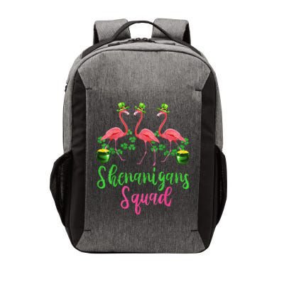 Shenanigan Squad Irish Flamingo Leprechaun St Patrick's Day Vector Backpack