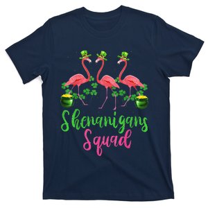 Shenanigan Squad Irish Flamingo Leprechaun St Patrick's Day T-Shirt