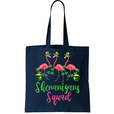 Shenanigan Squad Irish Flamingo Leprechaun St Patrick's Day Tote Bag