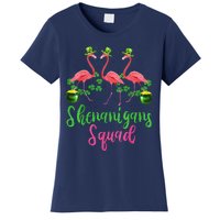 Shenanigan Squad Irish Flamingo Leprechaun St Patrick's Day Women's T-Shirt