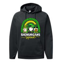 Shenanigans Squad Irish Gnomes Rainbow St Patrick's Day Performance Fleece Hoodie