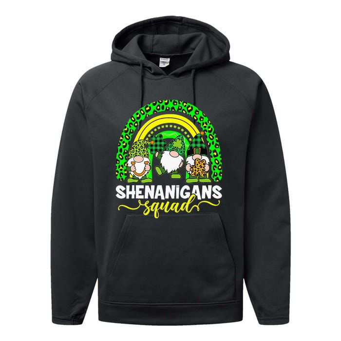 Shenanigans Squad Irish Gnomes Rainbow St Patrick's Day Performance Fleece Hoodie