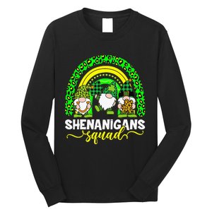 Shenanigans Squad Irish Gnomes Rainbow St Patrick's Day Long Sleeve Shirt