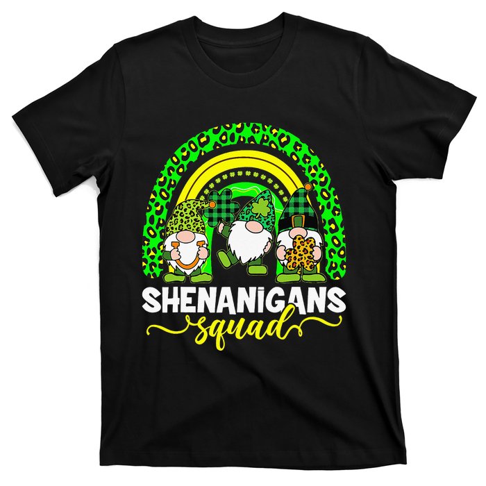 Shenanigans Squad Irish Gnomes Rainbow St Patrick's Day T-Shirt