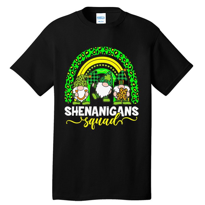 Shenanigans Squad Irish Gnomes Rainbow St Patrick's Day Tall T-Shirt