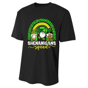 Shenanigans Squad Irish Gnomes Rainbow St Patrick's Day Performance Sprint T-Shirt