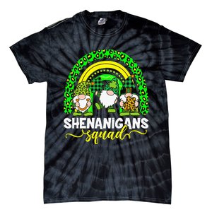 Shenanigans Squad Irish Gnomes Rainbow St Patrick's Day Tie-Dye T-Shirt