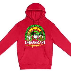 Shenanigans Squad Irish Gnomes Rainbow St Patrick's Day Premium Pullover Hoodie