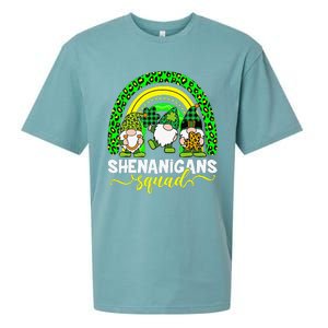 Shenanigans Squad Irish Gnomes Rainbow St Patrick's Day Sueded Cloud Jersey T-Shirt