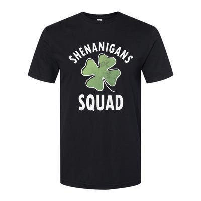 Shenanigans Squad Irish Gift Funny Saint Patricks Day Funny Gift Softstyle CVC T-Shirt