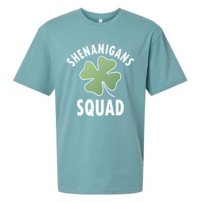 Shenanigans Squad Irish Gift Funny Saint Patricks Day Funny Gift Sueded Cloud Jersey T-Shirt