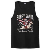 Sorry Santa IVe Been Feral Christmas Holiday Reccoon Meme Gift PosiCharge Competitor Tank