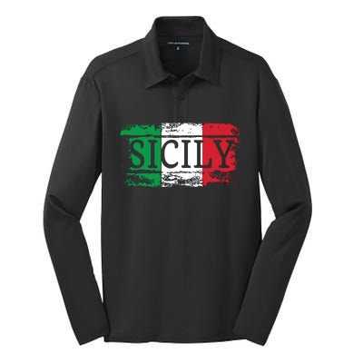 Sicily Silk Touch Performance Long Sleeve Polo