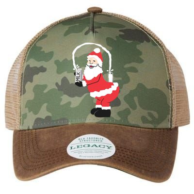 Sexy Santa Internet Great Gift Santa Squirting Milk Design Legacy Tie Dye Trucker Hat