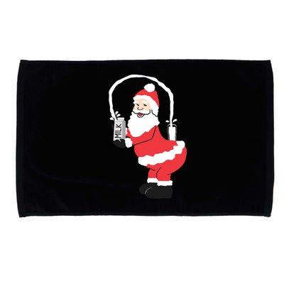 Sexy Santa Internet Great Gift Santa Squirting Milk Design Microfiber Hand Towel