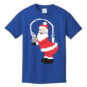 Sexy Santa Internet Great Gift Santa Squirting Milk Design Kids T-Shirt