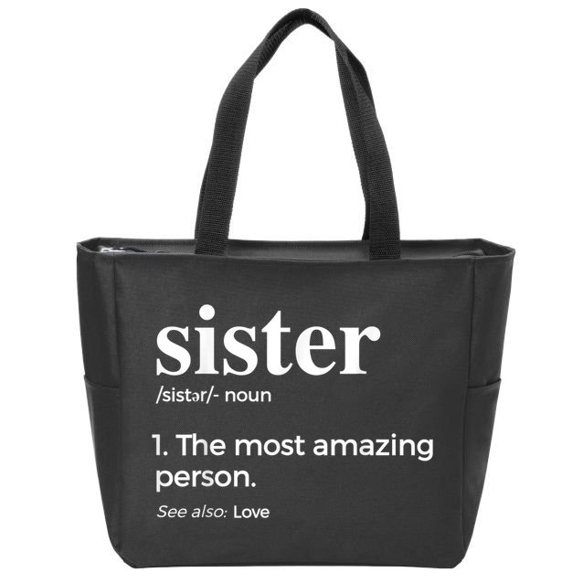 Sister & Sister In Law Zip Tote Bag