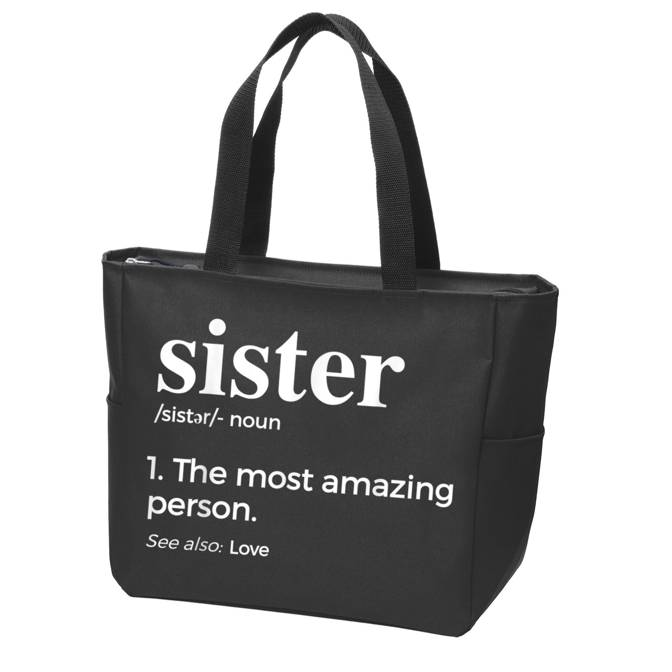 Sister & Sister In Law Zip Tote Bag